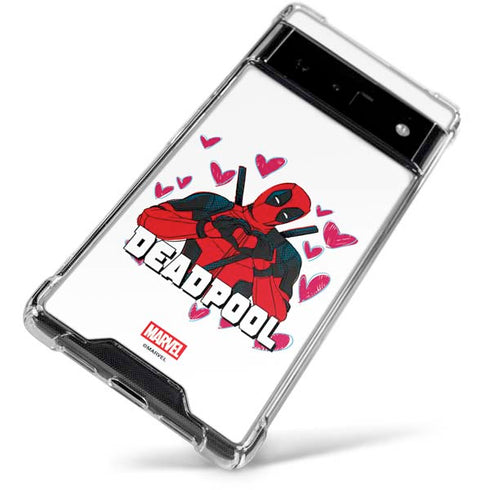 Marvel Deadpool Legacy Deadpool Love Google Pixel 6 Clear Case